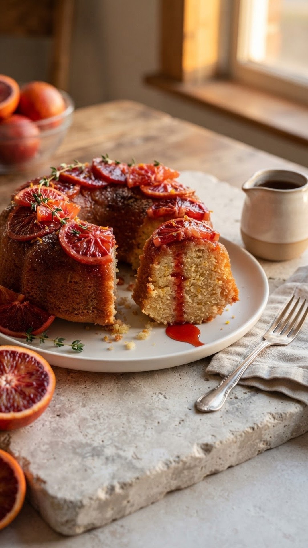 Blood Orange Cake Preparation
