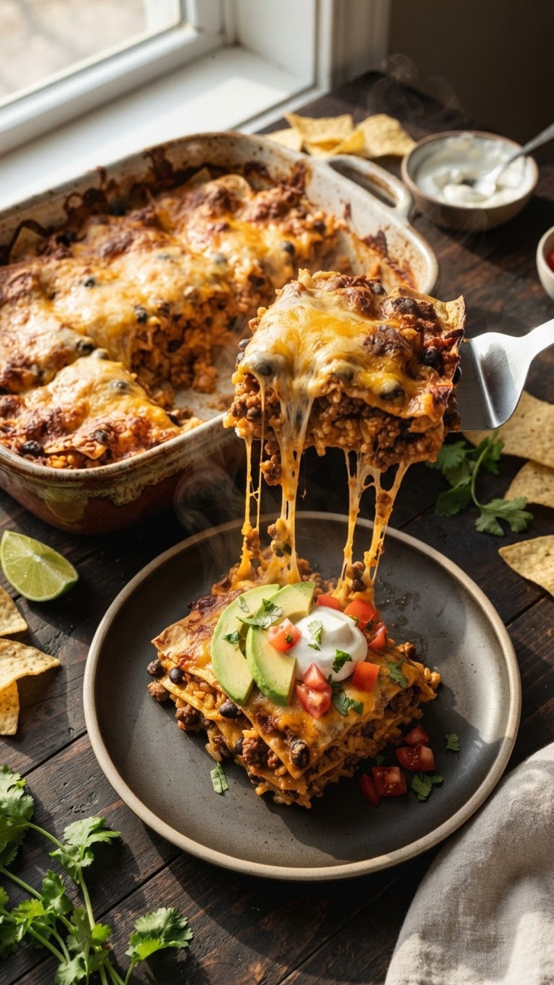 Burrito Casserole Preparation