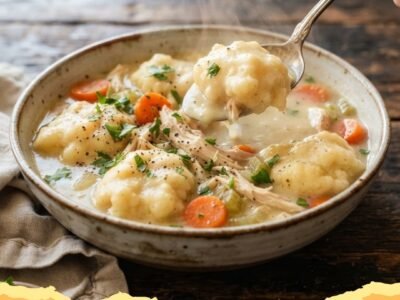 Easy Chicken and Dumplings with Biscuits