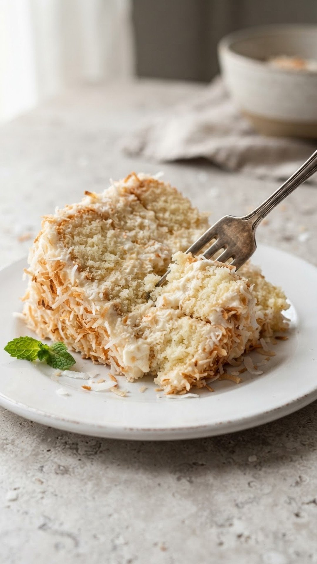 Easy Thai Coconut Cake Preparation