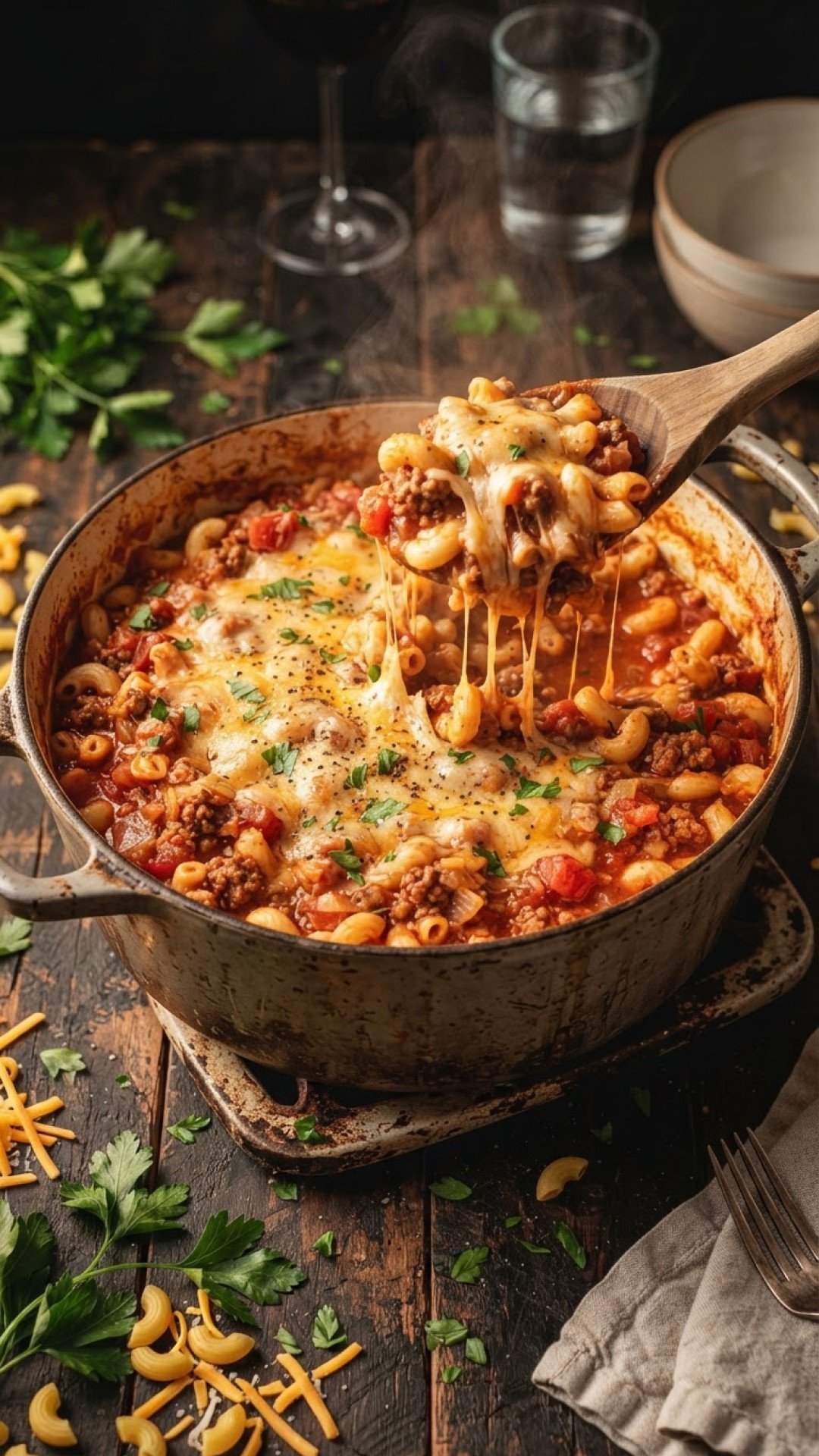 Hamburger Goulash Preparation
