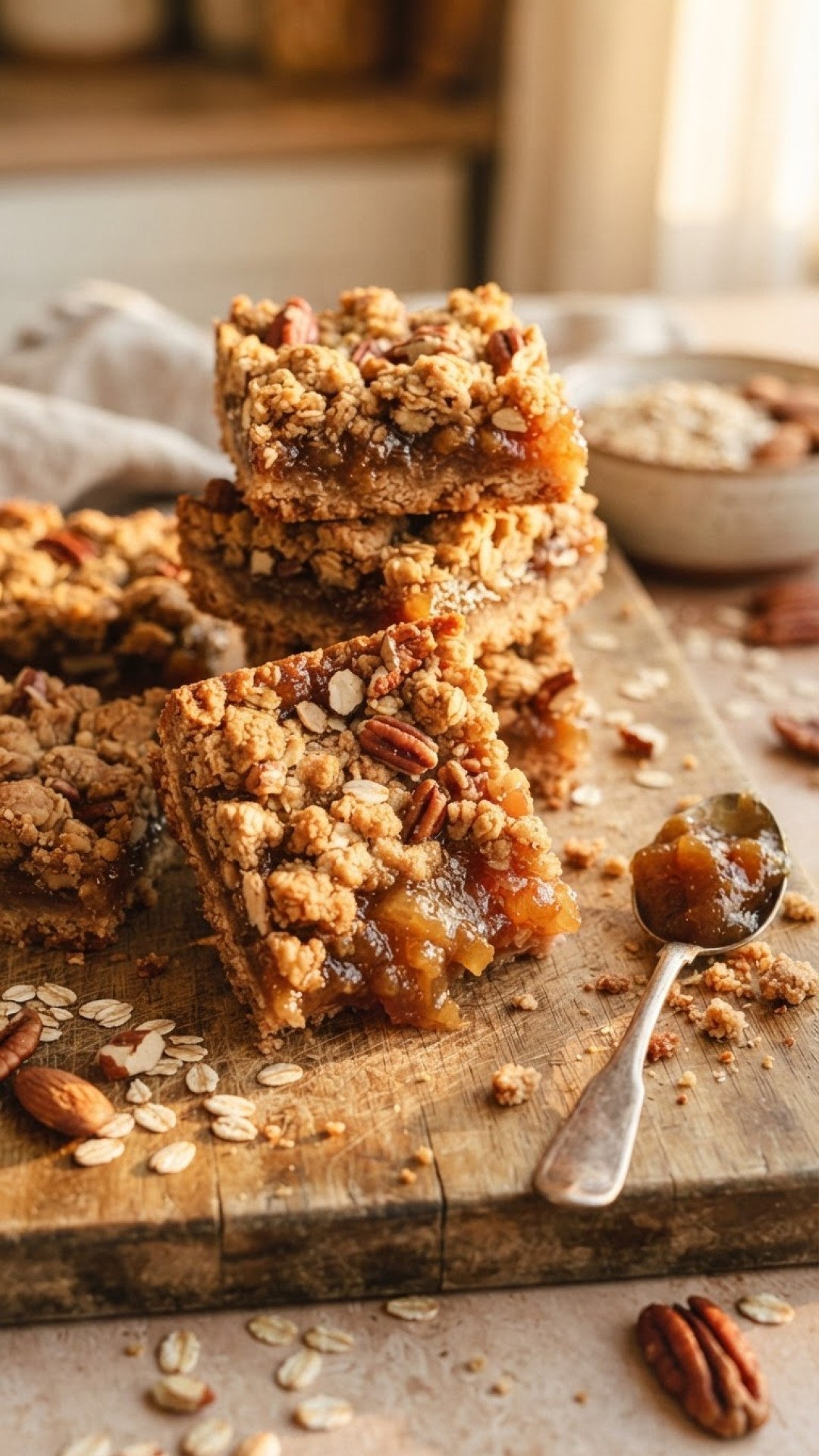 Nutty Fruit Crumble Bars Preparation